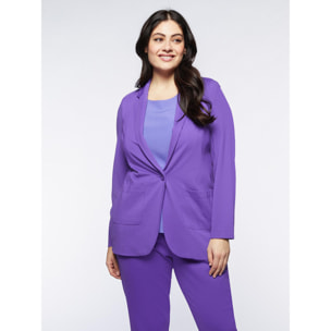 Fiorella Rubino - Blazer de punto Milano - Violeta