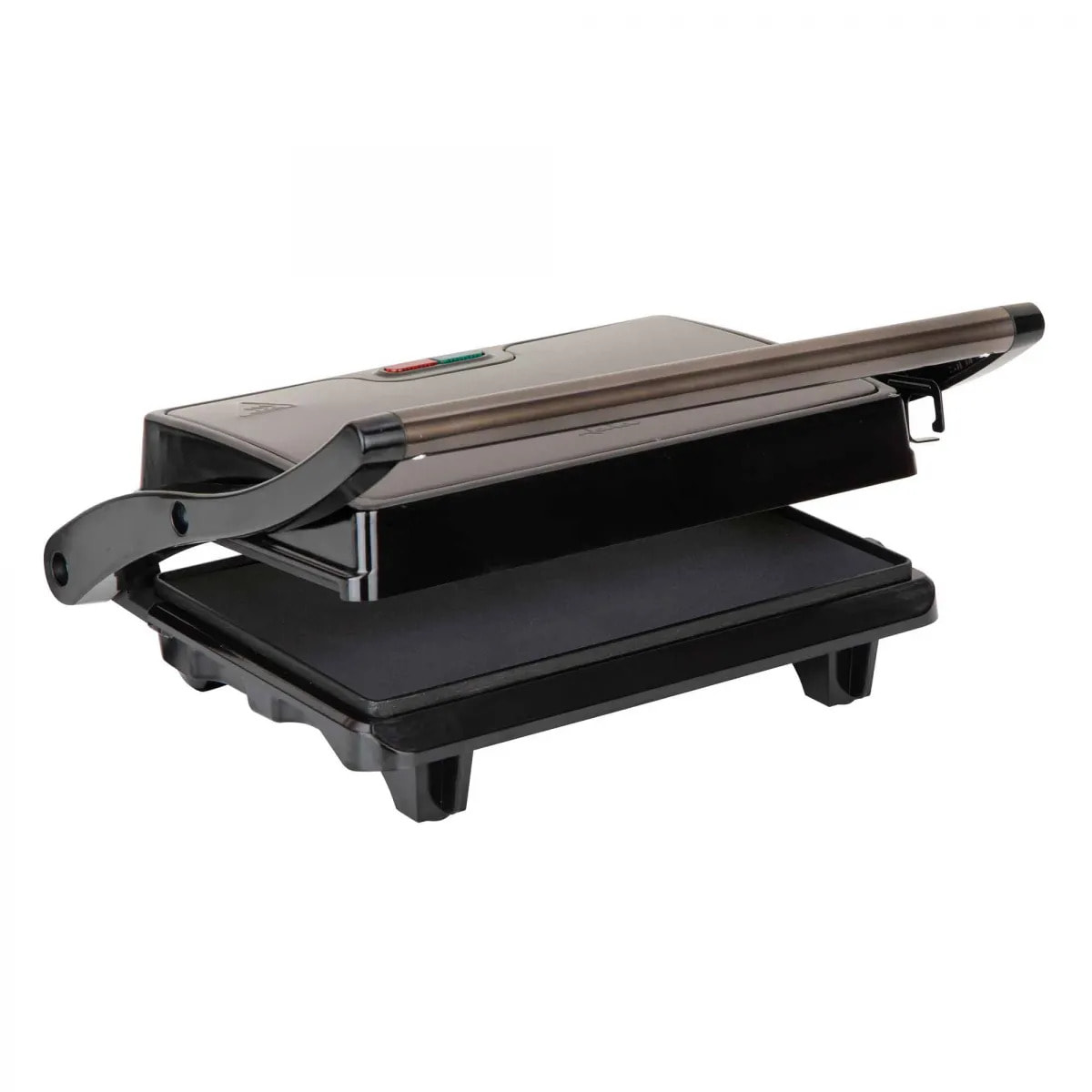 Parrilla eléctrica grill JATA JEGR1106 con placas lisas (22,5 x 14,6 cm) antiadherentes. 750 W