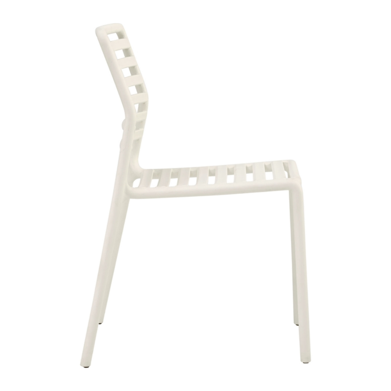 Set da 4 sedie da giardino in polipropilene bianca – Lagos