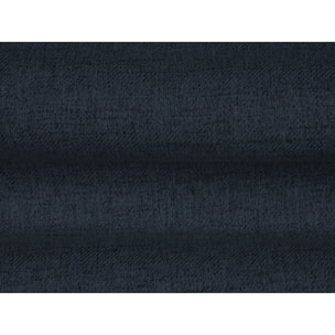 Méridienne gauche "Bali" en tissu structurel bleu
