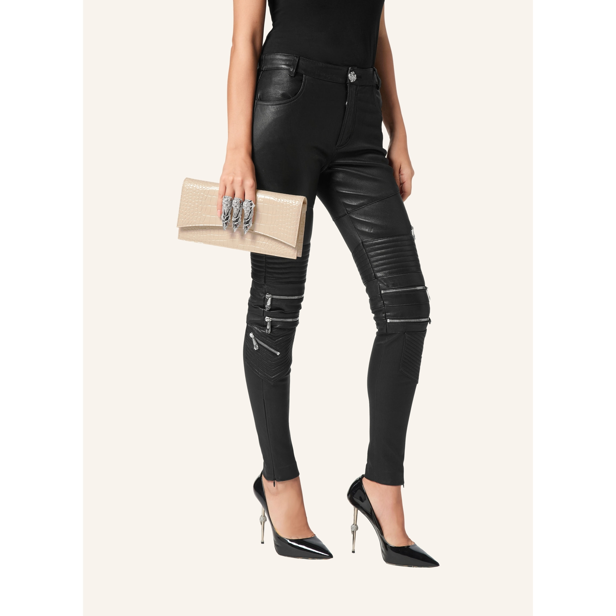 PHILIPP PLEIN Handle Bag GOTHIC PLEIN