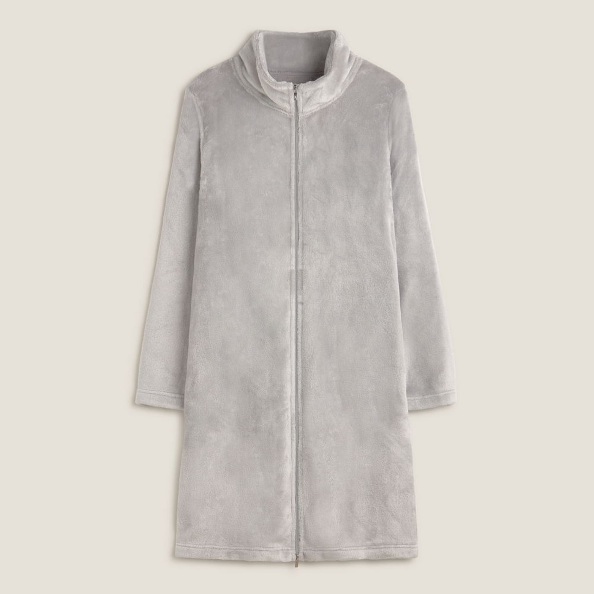 Bata polar capucha Yanu color gris Poliéster