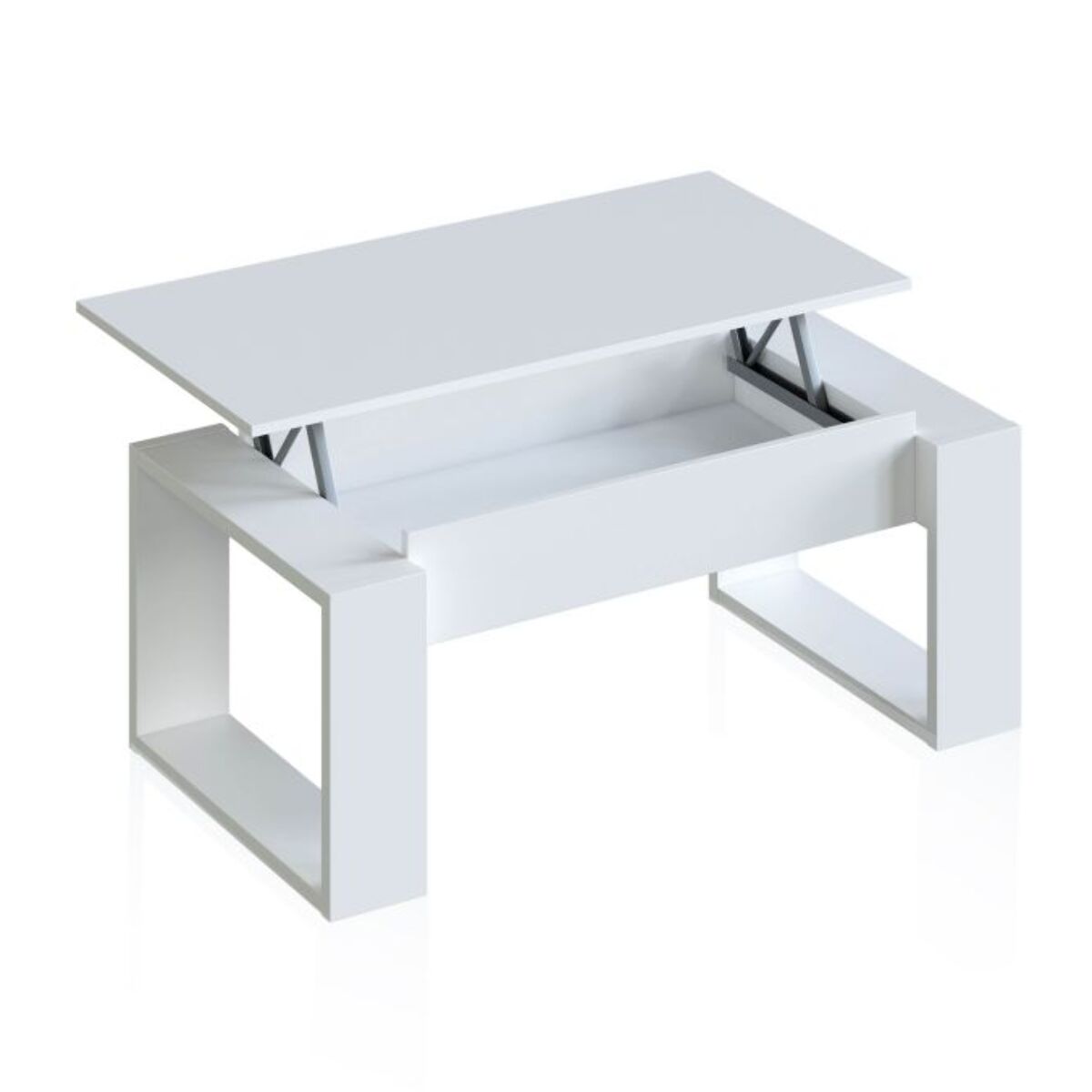 Mesa de centro elevable Neo Blanco Artik (Blanco Mate)