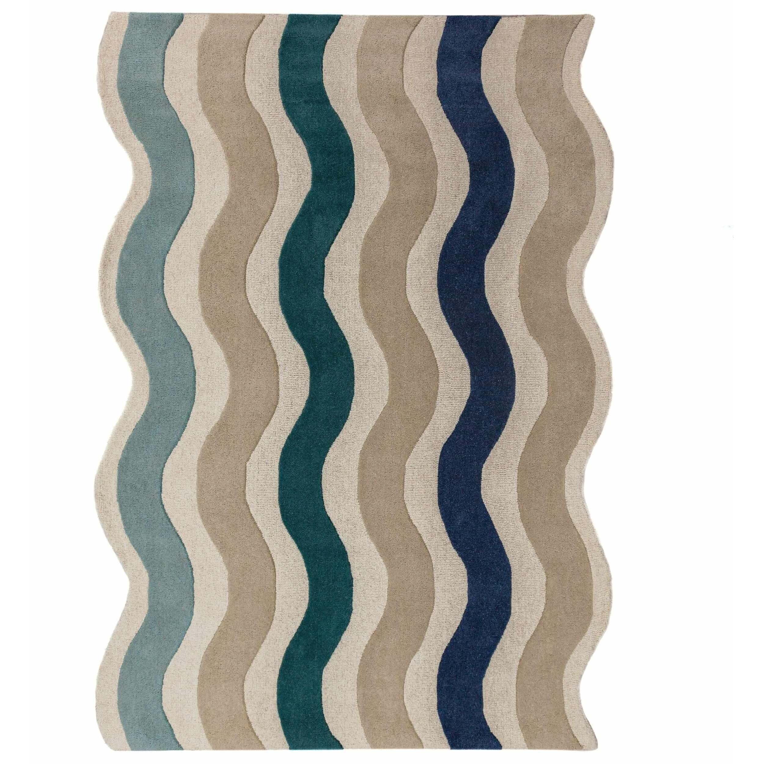 Tapis en laine festonné CASCADE