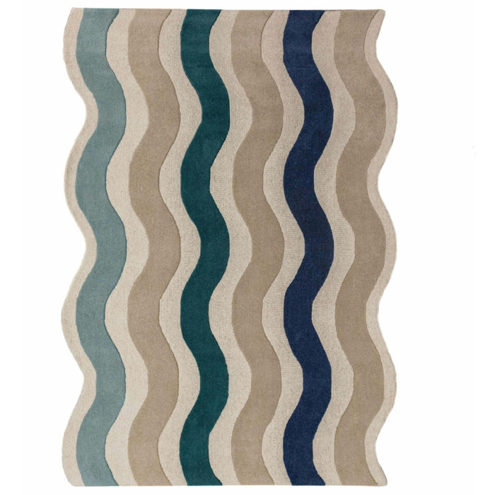 Tapis en laine festonné CASCADE