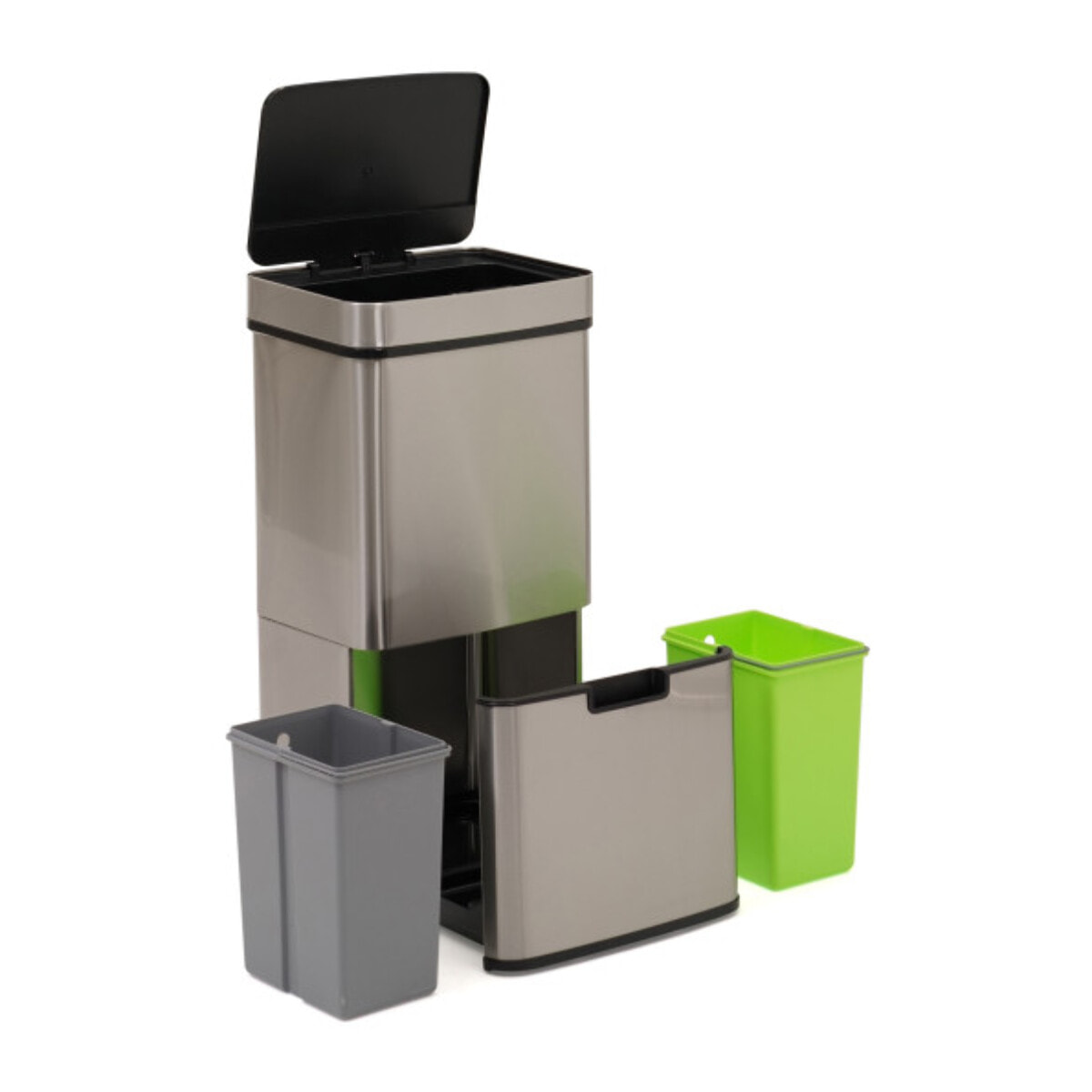 Poubelle automatique Silver - Gris métal