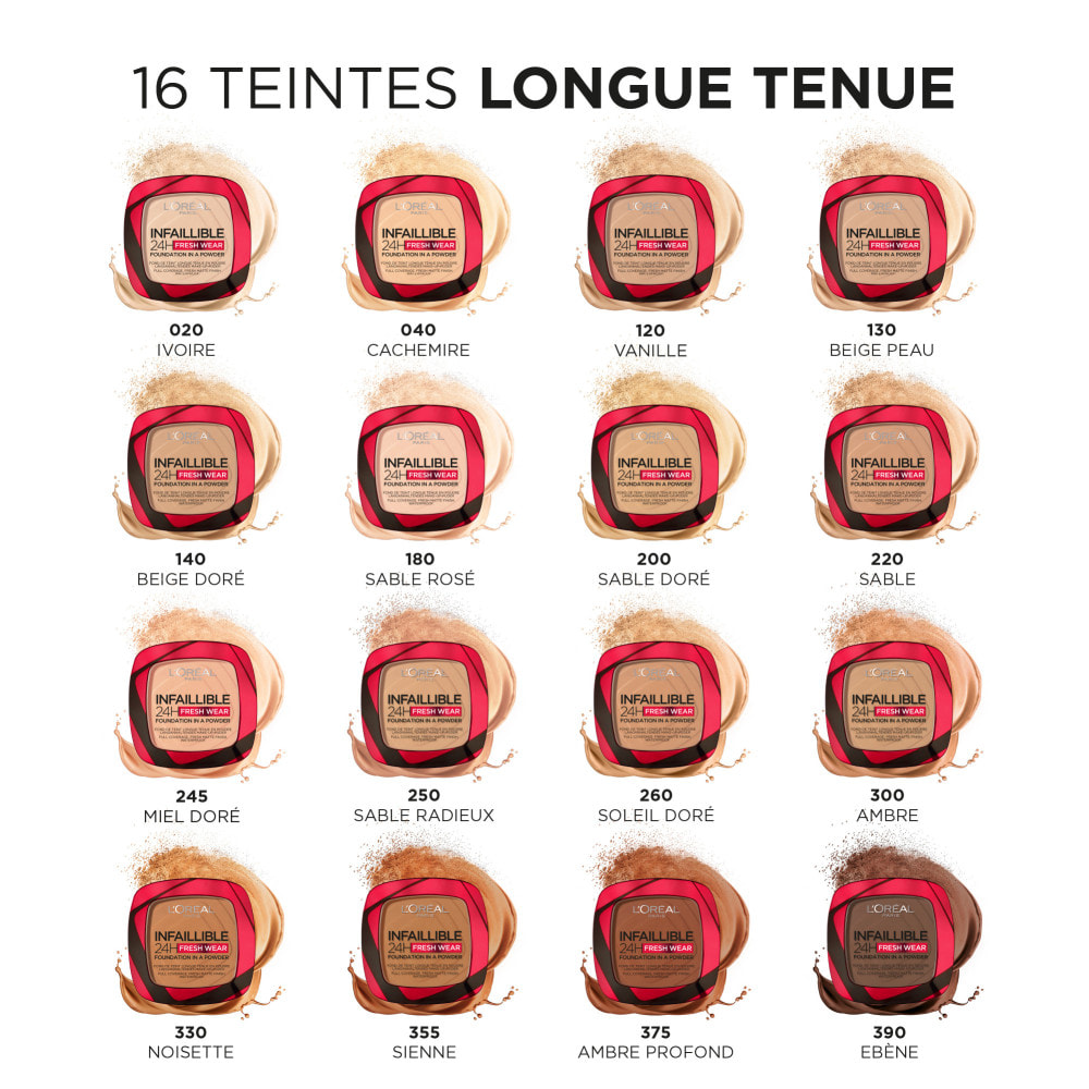 L'Oréal Paris Infaillible 24H Fond de Teint en Poudre 20 Ivoire 9g