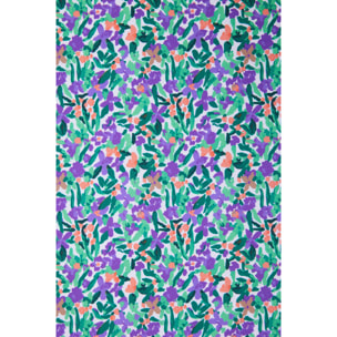 Costume da bagno modellante blu scuro con stampa floreale