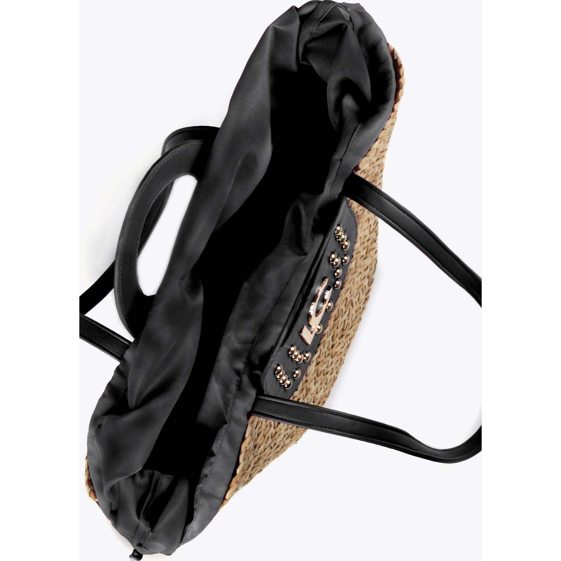 Borsa a cesta grande con borchie