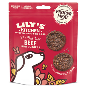 Lily's Kitchen Chien Burgers au boeuf 70g - Lot de 8