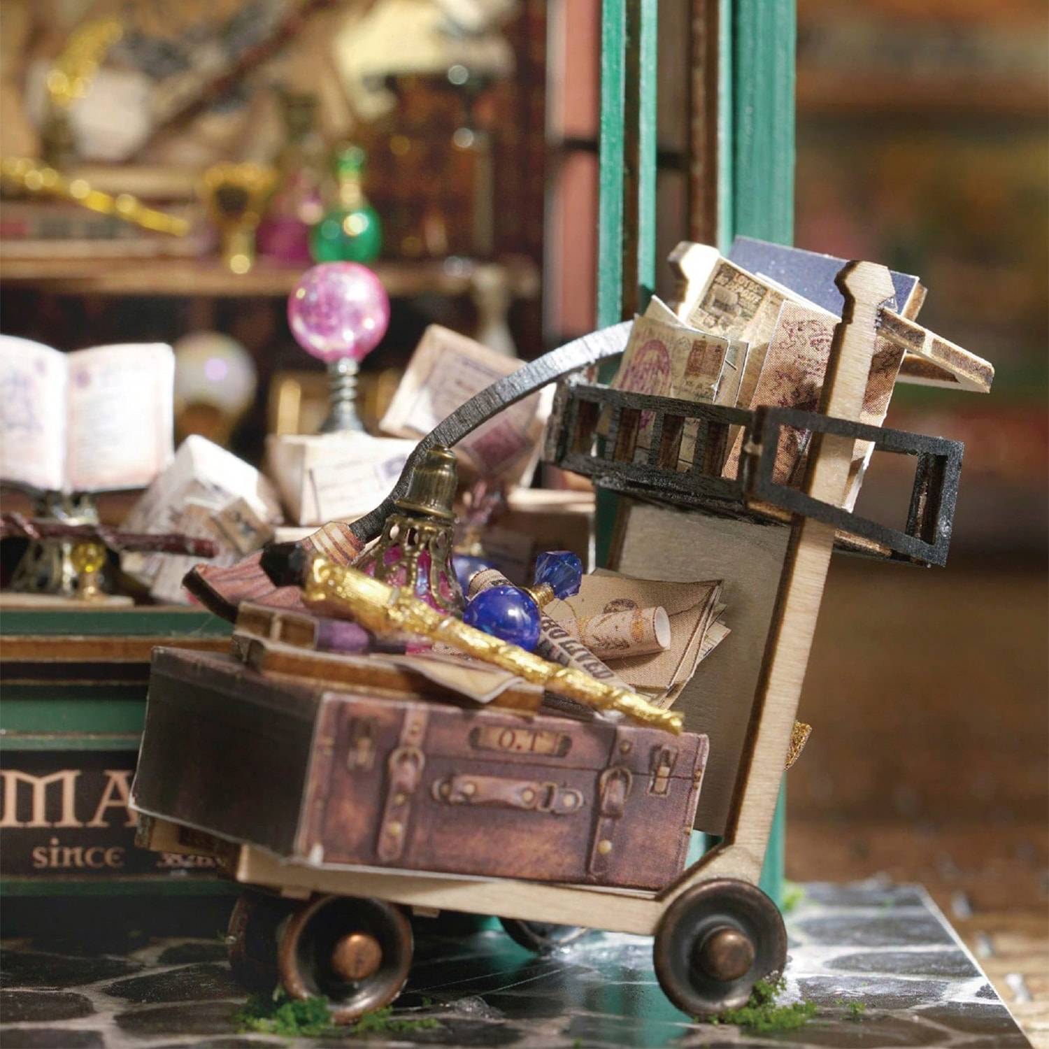 Una casa llena de Magia. Maqueta 3D realista con gran detalle y luces led.