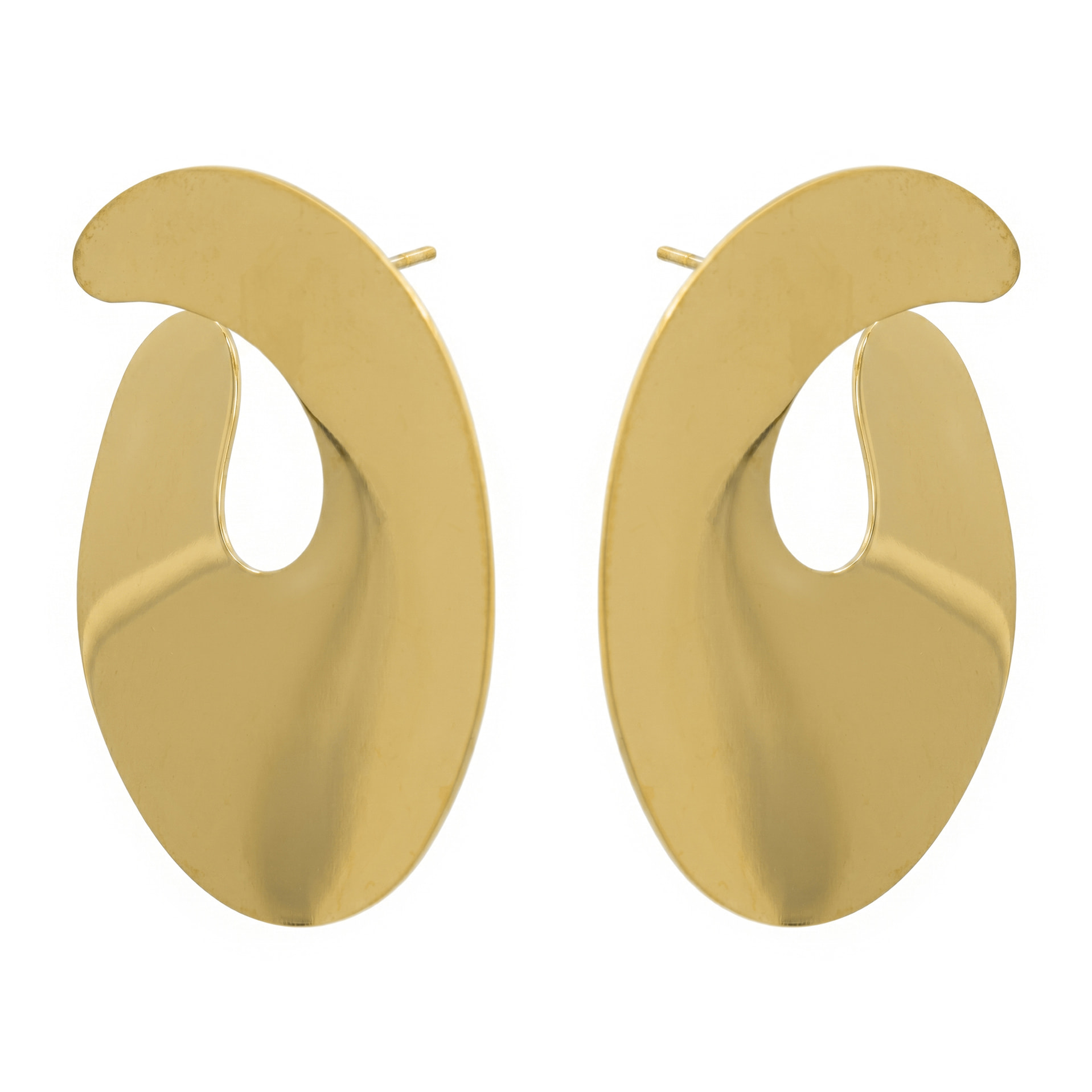 Pendientes Borka acabado oro amarillo 18k