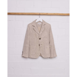 BLAZER LINO RÚSTICO NATURAL