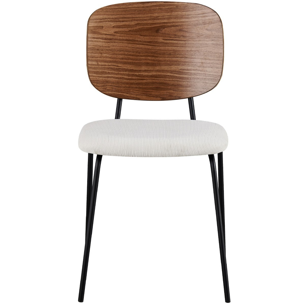 Lot de 2 chaises en velours côtelé - NAYA