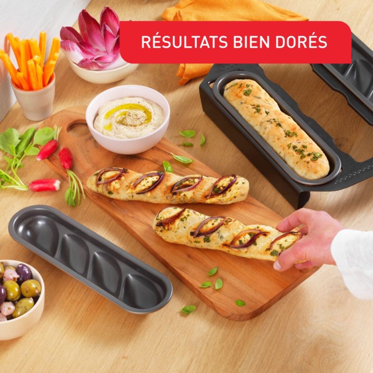 Moule à briochette TEFAL Creabake 3 moules à petite torsade