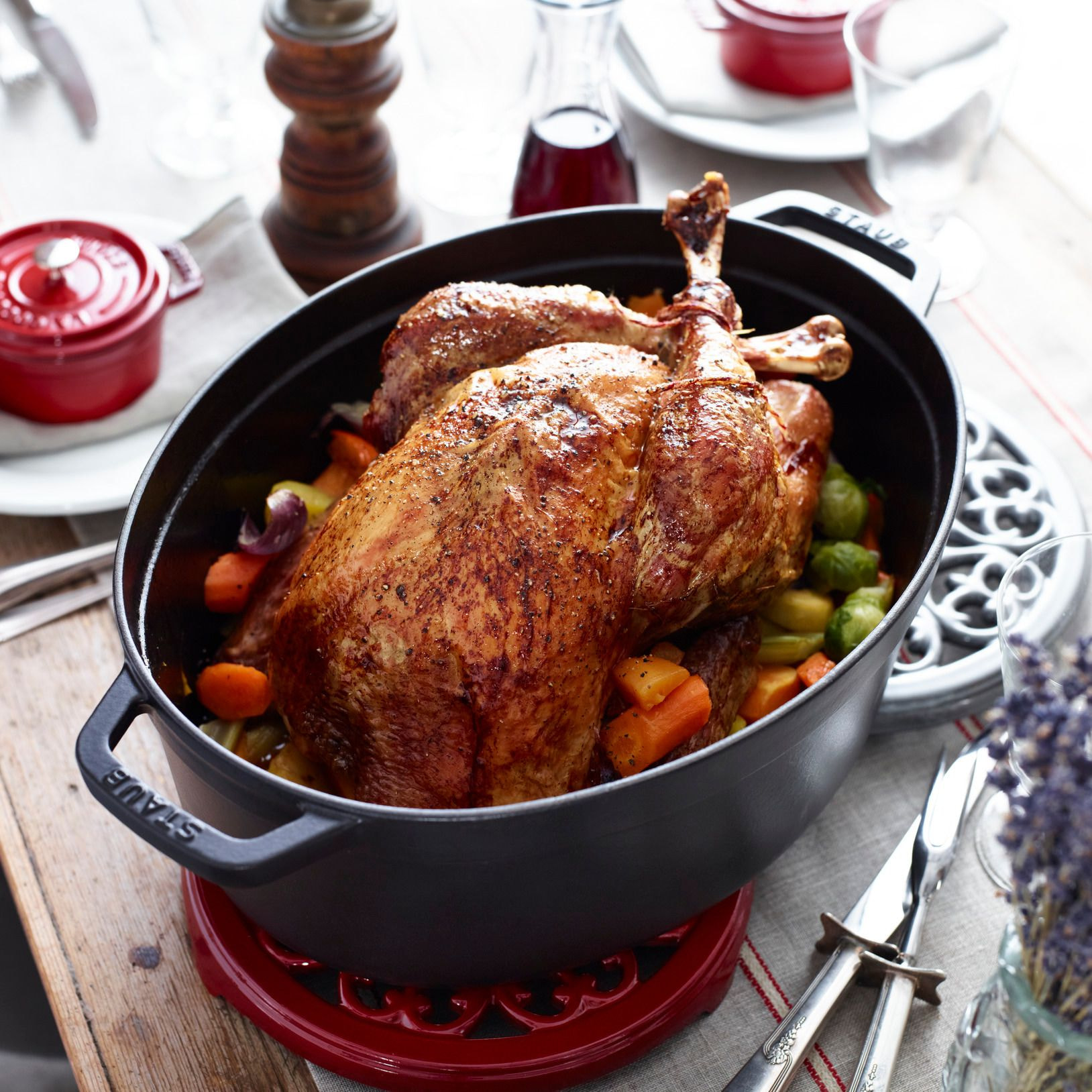 Cocotte en Fonte, Ovale, Ø 29 cm, 1 L, Noir Mat