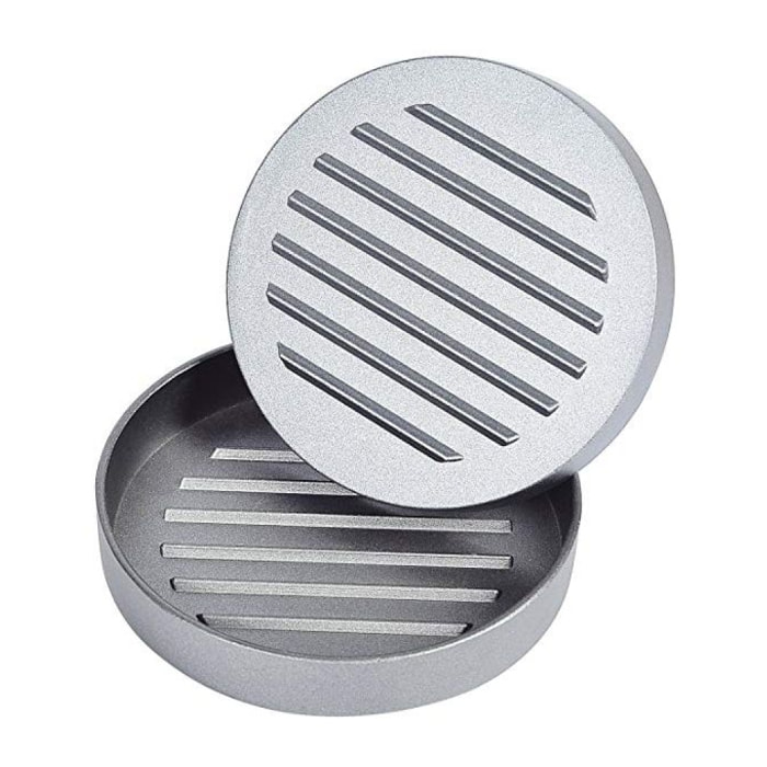 Presse à burger avec poignée en bois Herzberg HG8104