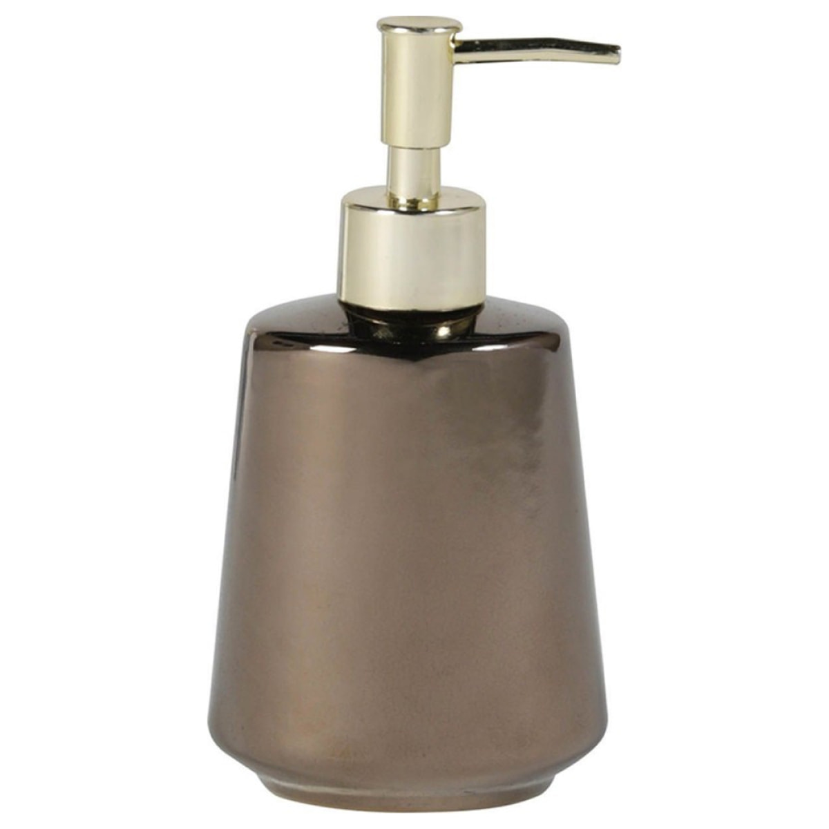 Dispensador de jabón de 305ml efecto bronce hecho en porcelana