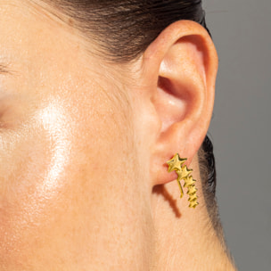 Pendientes acabados en oro amarillo de 18K