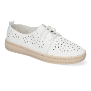 Zapato Casual De Mujer Estilo Oxford, Diseño Calado