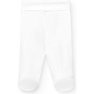 Polaina bebé algodón elástico con pies