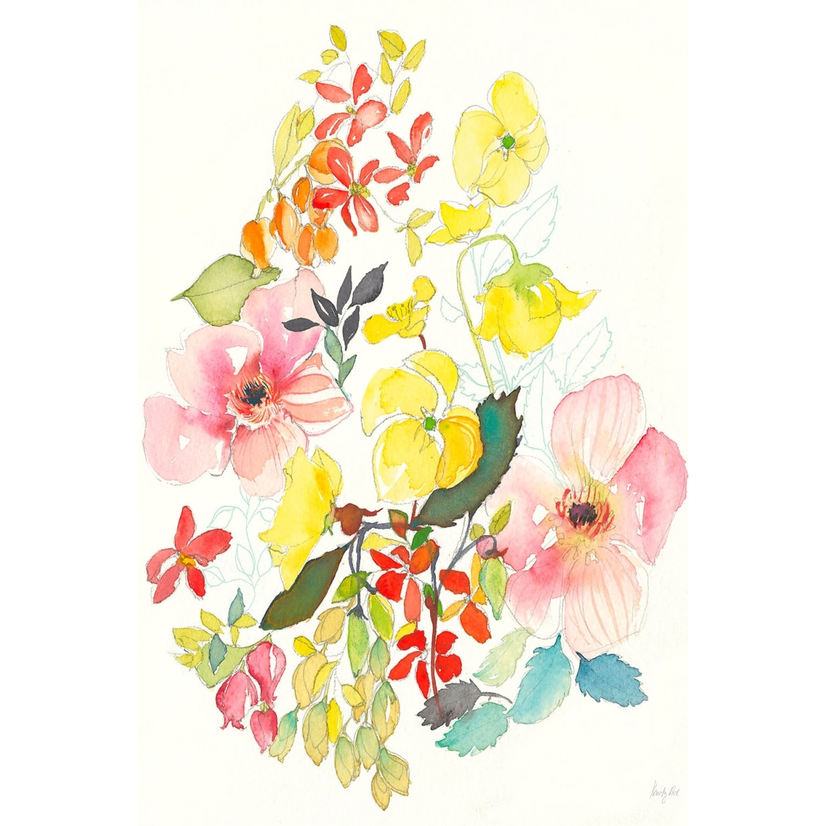 Tableau fleurs Boutons d'or Tableau plexiglas