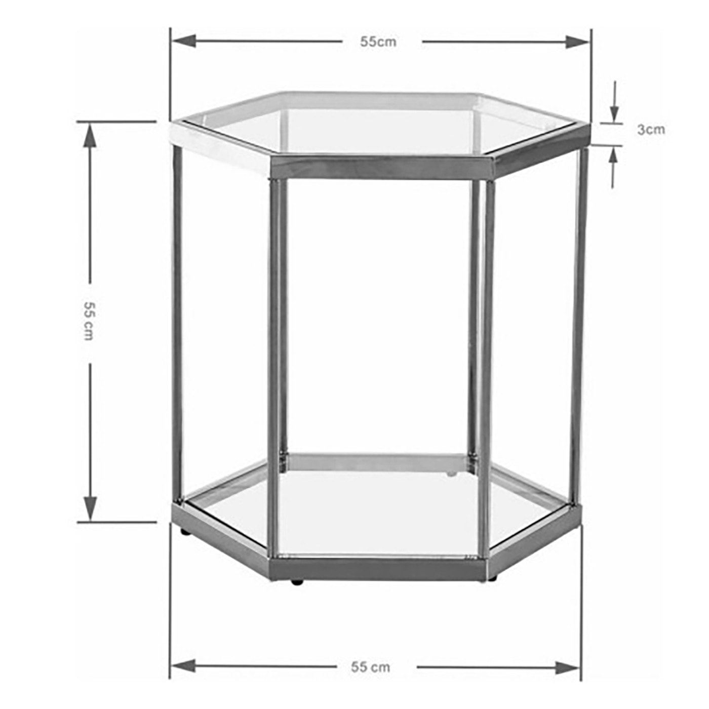 Table d'appoint Comb noire Kare Design