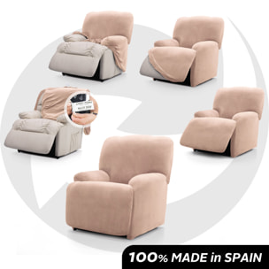 Funda TERCIOPELO ANTIMANCHAS Multi elástica para RELAX PIES JUNTOS modelo VERONICA