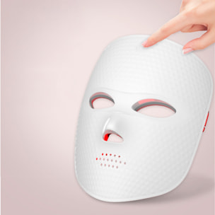Maschera facciale per trattamento con luce LED a 7 colori.