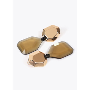 Orecchini geometrici combinati