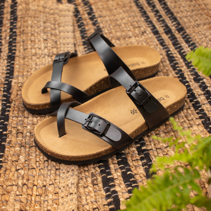 Sandalia BABUNKERS NEGRO