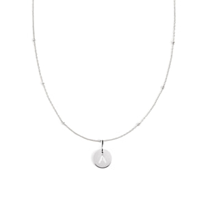 Collana con medaglione mini in Argento