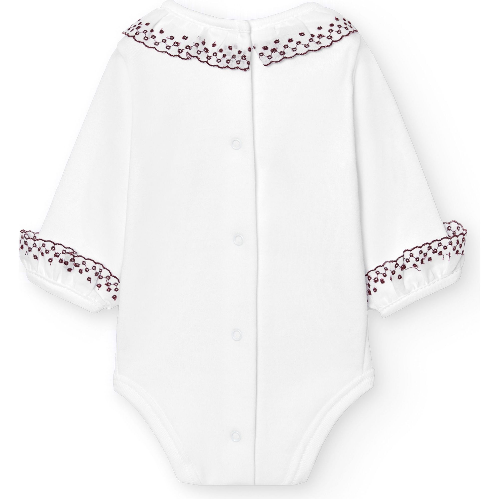 Body bebé manga larga cuello batista