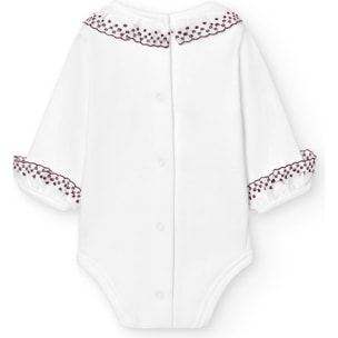 Body bebé manga larga cuello batista