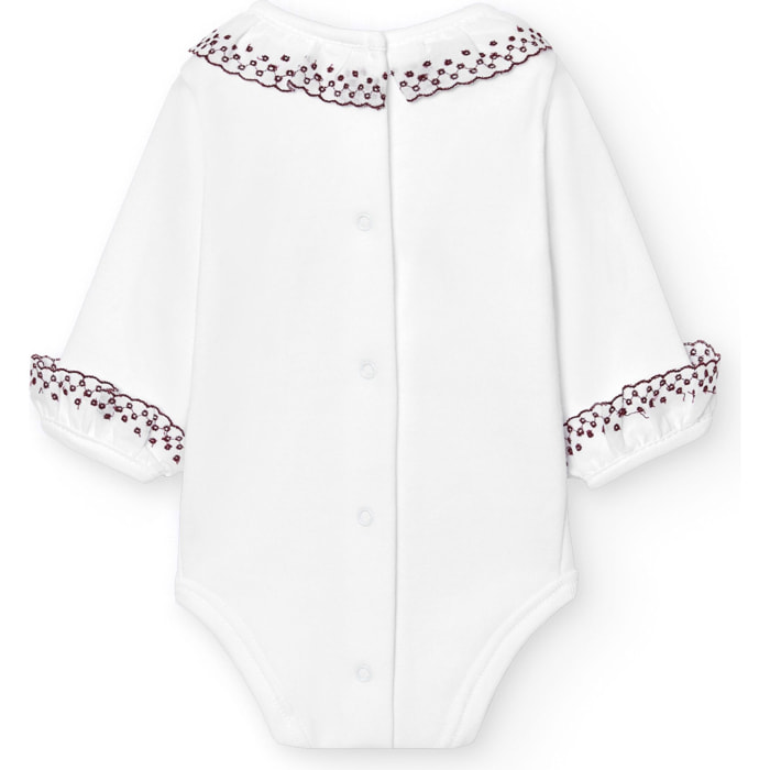 Body bebé manga larga cuello batista