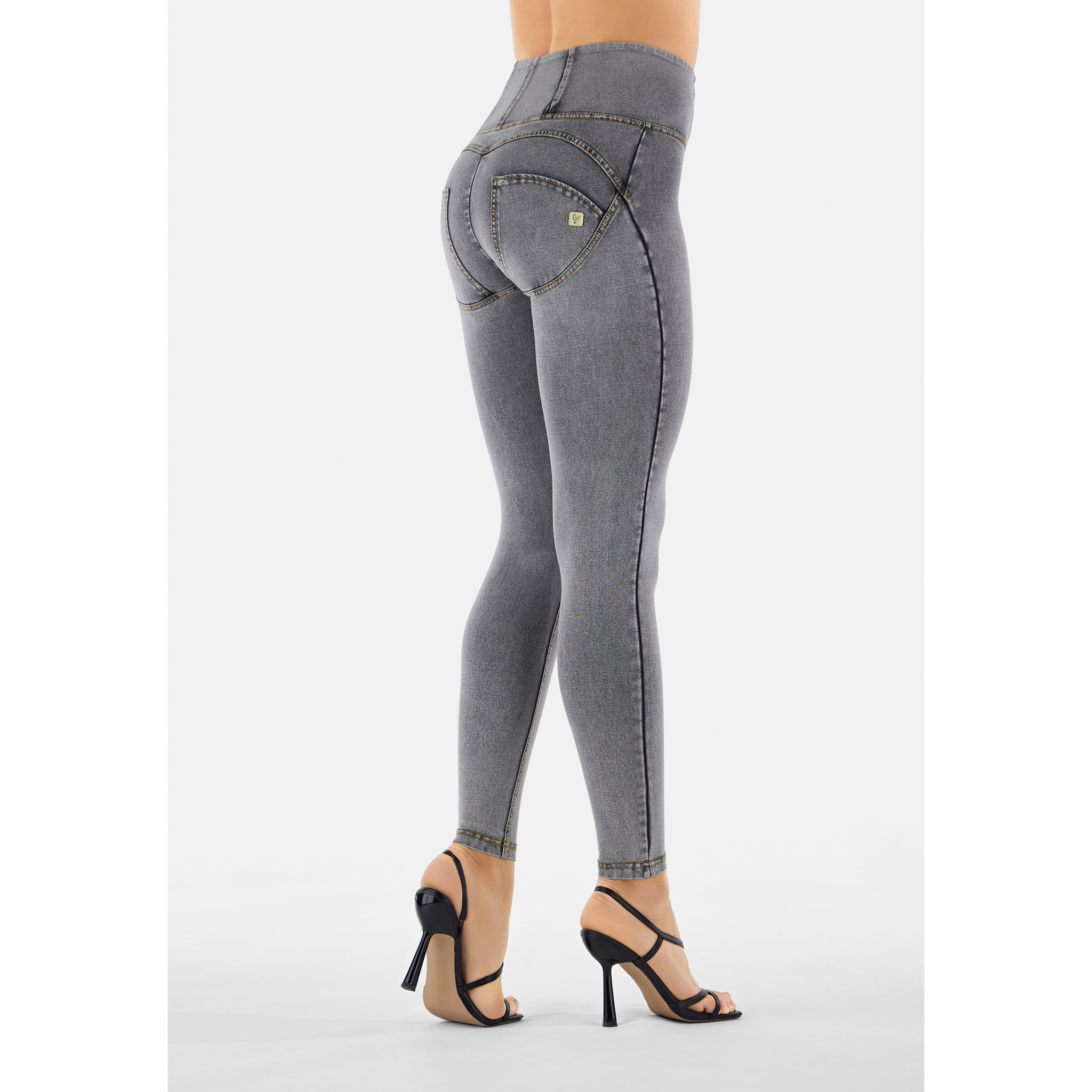 Jeggings push up WR.UP® superskinny vita alta con zip