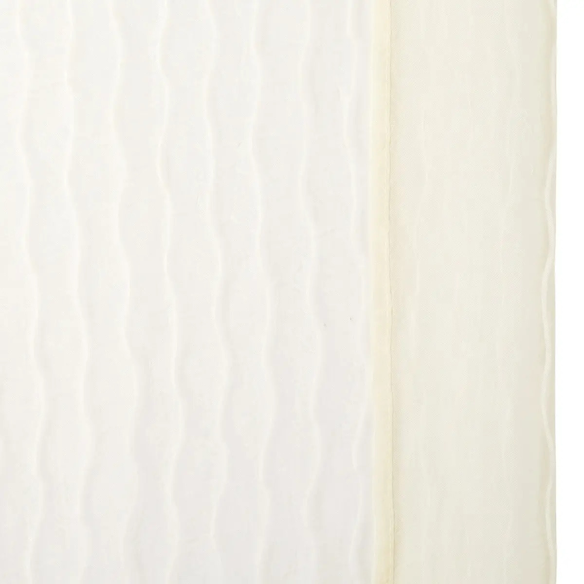 Voilage Mila rayures texturées140x240cm beige lin