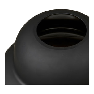 Vaso in vetro soffiato a bocca nero ø21x20 cm