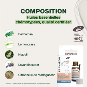 Pranarom - Solution ongles jaunis - Bio - 10 ml
