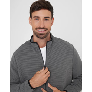 Chaqueta Cremallera Gris - Tigio