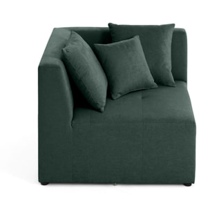 Amalfi - module d'angle réversible - en tissu - Vert