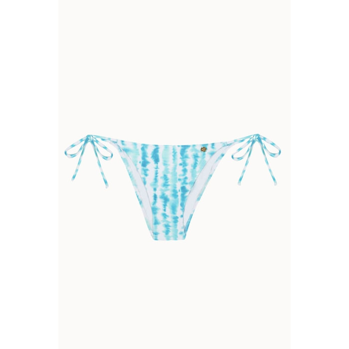 Braga de bikini brasileña tie dye cpn lazos en los laterales