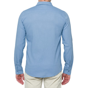 Camisa de lino Hot Buttered Saunders Azul