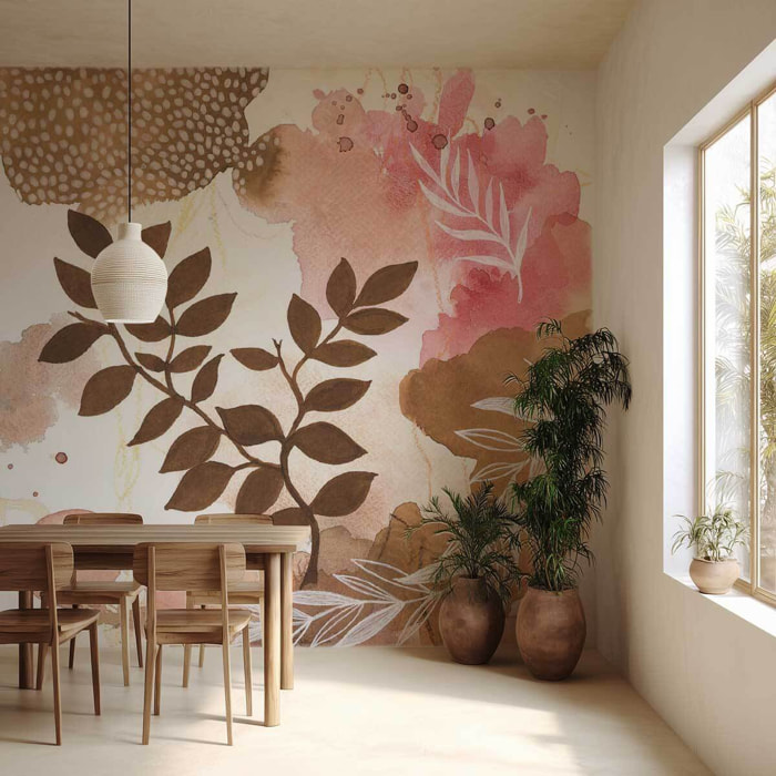 Papier peint graphique Bonheur de la Nature Intissé