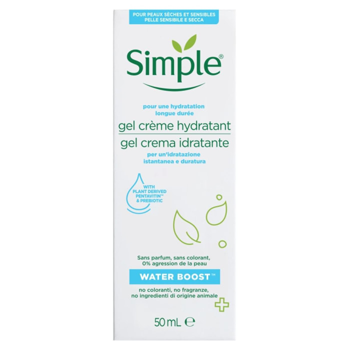 Pack de 3 - Simple Crème Hydratante Waterboost 50ml