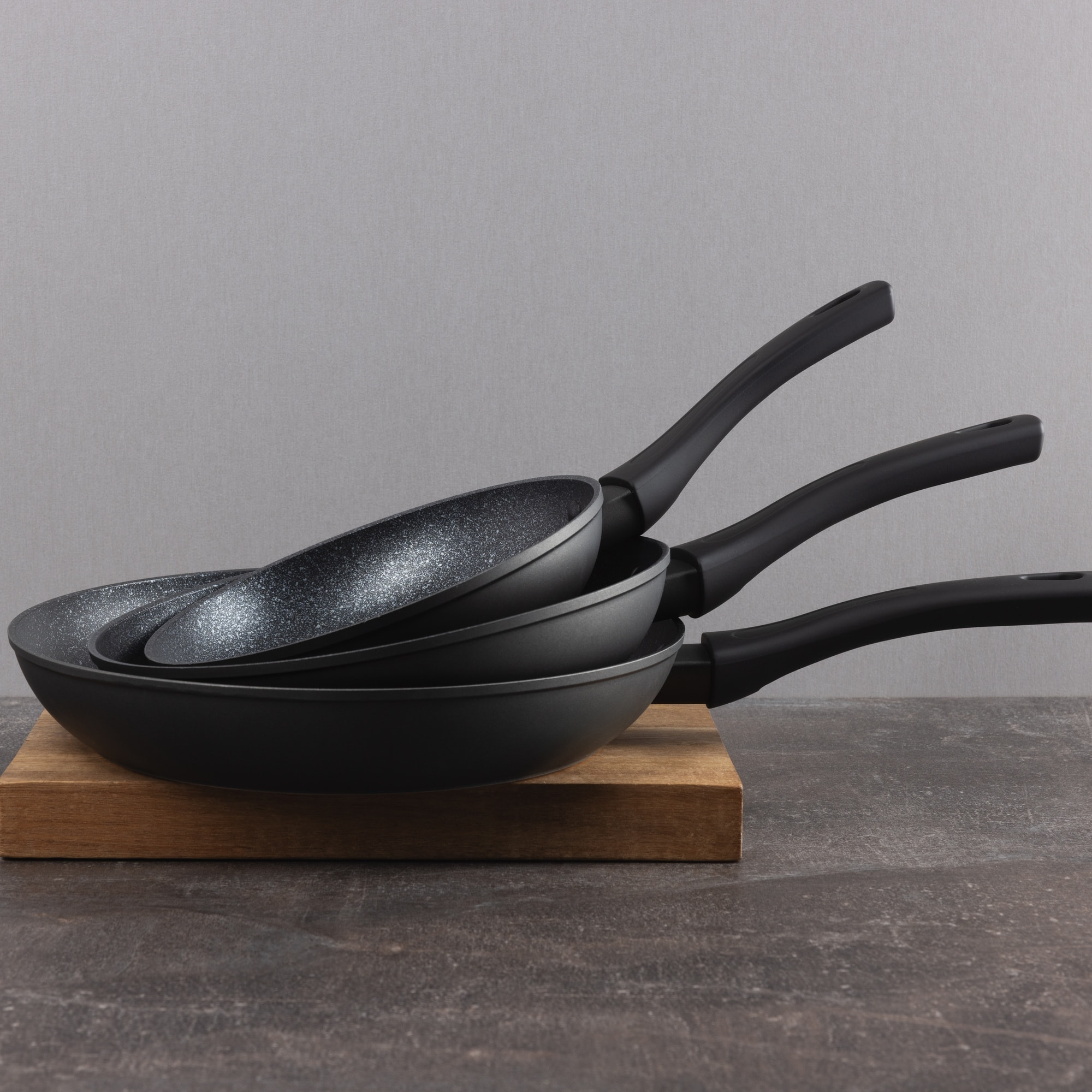 Set de 3 Sartenes en Aluminio forjado Ø20Ø24Ø28cm WILLOW San Ignacio