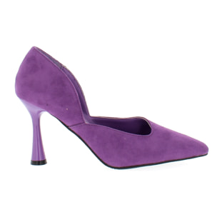 Marina Galanti Scarpe Donna Microfiber Stiletto Pumps 90 MG W24A069 Purple