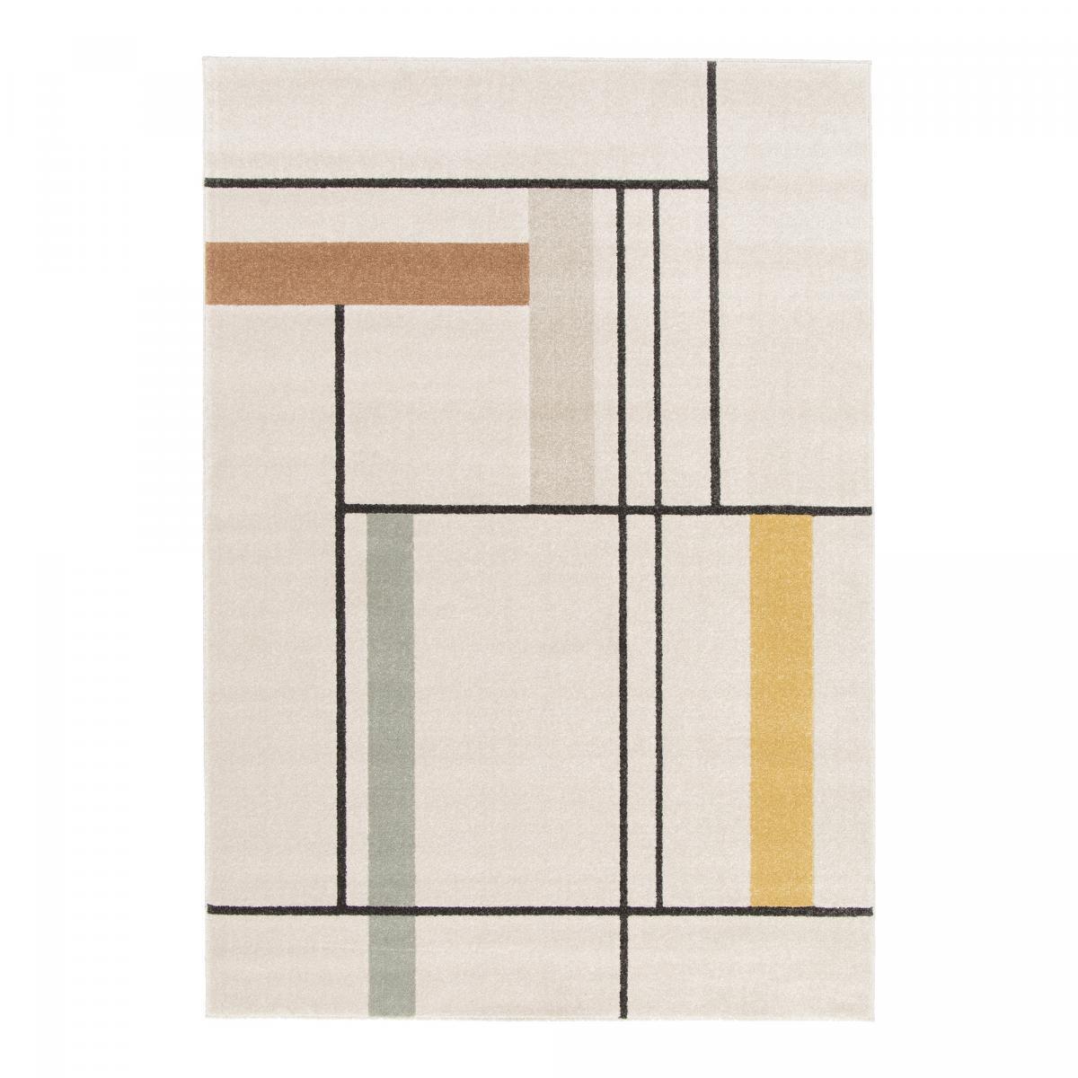 Tapis contemporain Lofe motif géometrique