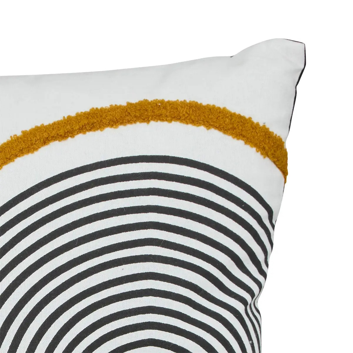 Coussin Kubus noir et blanc 45x45cm
