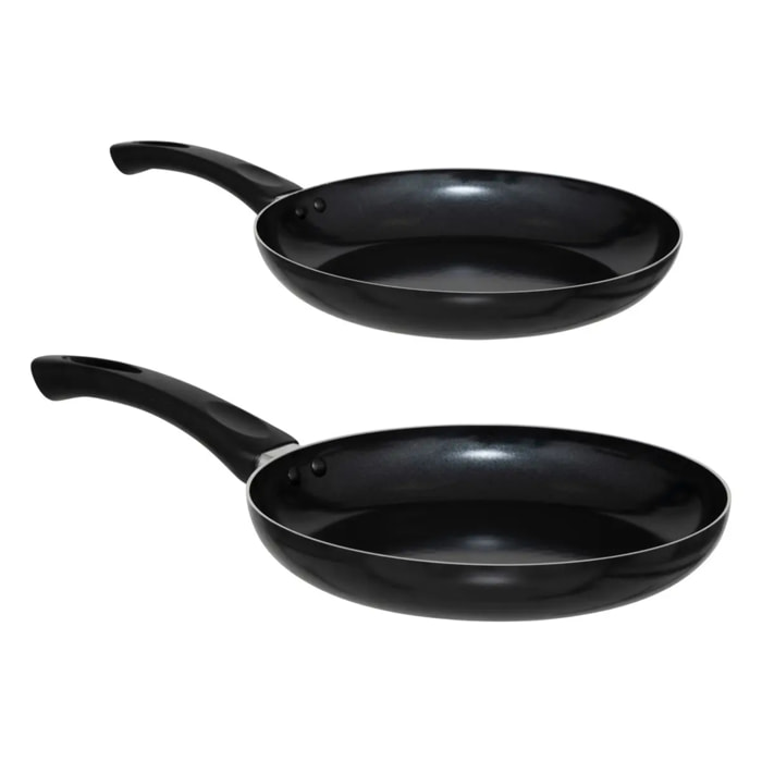 2 poêles en aluminium D24/28cm